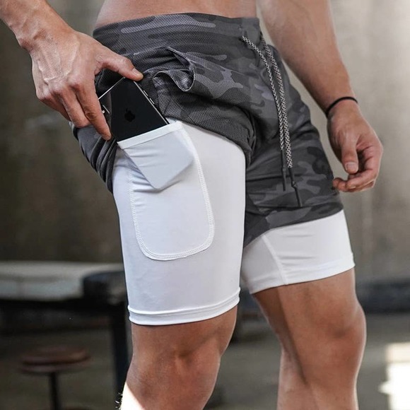 Gym Shorts 3 in 1 - Picture 3 of 6